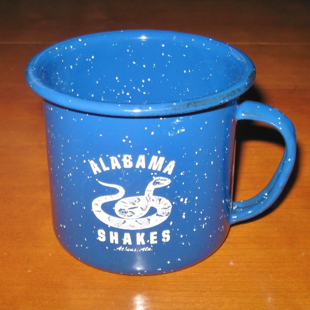 Alabama Shakes American Rock Band  Athens Ala Blue Tin Camping Coffee Mug